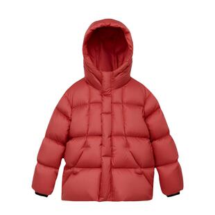 EBAER儿童红色羽绒服2026冬季新款男童新年羽绒外套女童拜年衣服