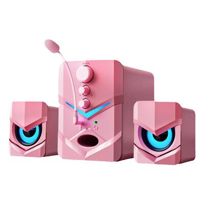 电脑音响2.1小型音箱耳麦一体