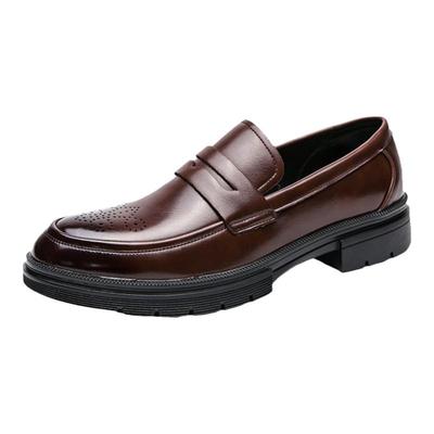 商务正装一脚蹬乐福鞋新郎结婚鞋