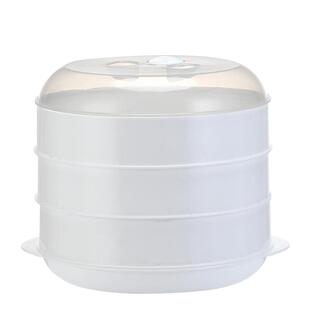 微波炉蒸笼专用器皿加热容器蒸锅碗塑料蒸馒头家用煮饭锅蒸盒蒸屉