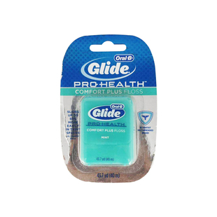 美国oralb欧乐b舒适深洁glide牙线40米50米微蜡宽扁形薄荷牙缝线