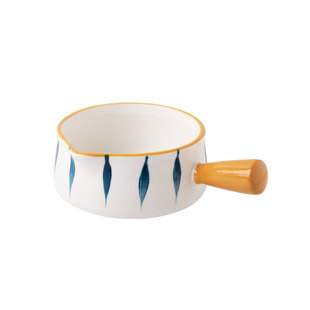 日式陶瓷奶壶釉下彩引流碗宝宝辅食小碗手柄奶盅咖啡倒奶杯早餐杯