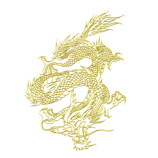 降龙电脑刺传统绣花工艺版汉服设计图案素材制版带定制EMB源文件