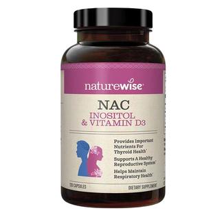 【自营】Naturewise 美国进口NAC乙酰半胱氨酸补充剂肌醇复合胶囊