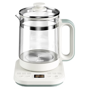 美的养生壶2025新款家用炖煮一体多功能电烧水壶小型办公室煮茶壶