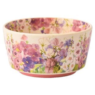 2025新款陶瓷米饭碗家用汤碗大号面碗繁花似锦高脚碗高颜值水果碗