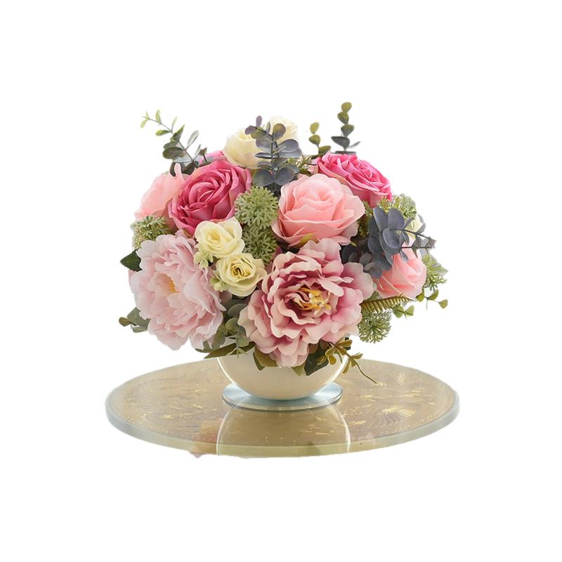 陶瓷花瓶仿真花假花装饰花艺摆件
