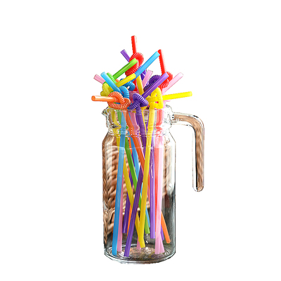 吸管一次性彩色艺术食品级塑料