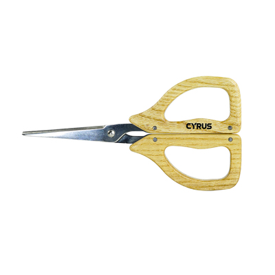 CYRUS赛乐斯园艺花草剪刀家用不锈钢实木柄盆栽修枝花艺插花工具
