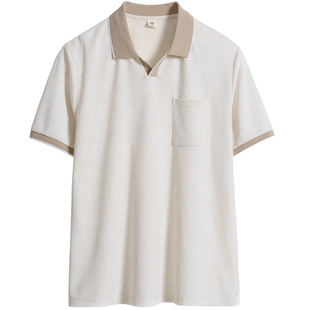 中年爸爸夏装短袖T恤男中老年人夏季长绒棉单向导湿衣服老人爷爷