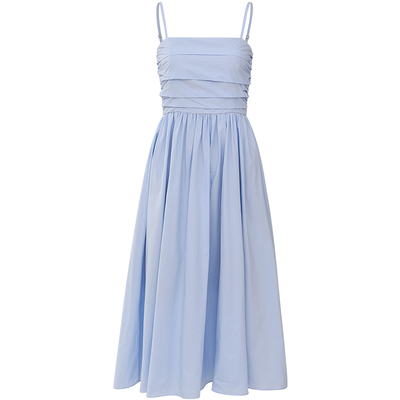 sincethen法式长裙夏度假抹胸裙