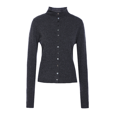 JESSIE格雷系长袖立领绵羊毛衣女