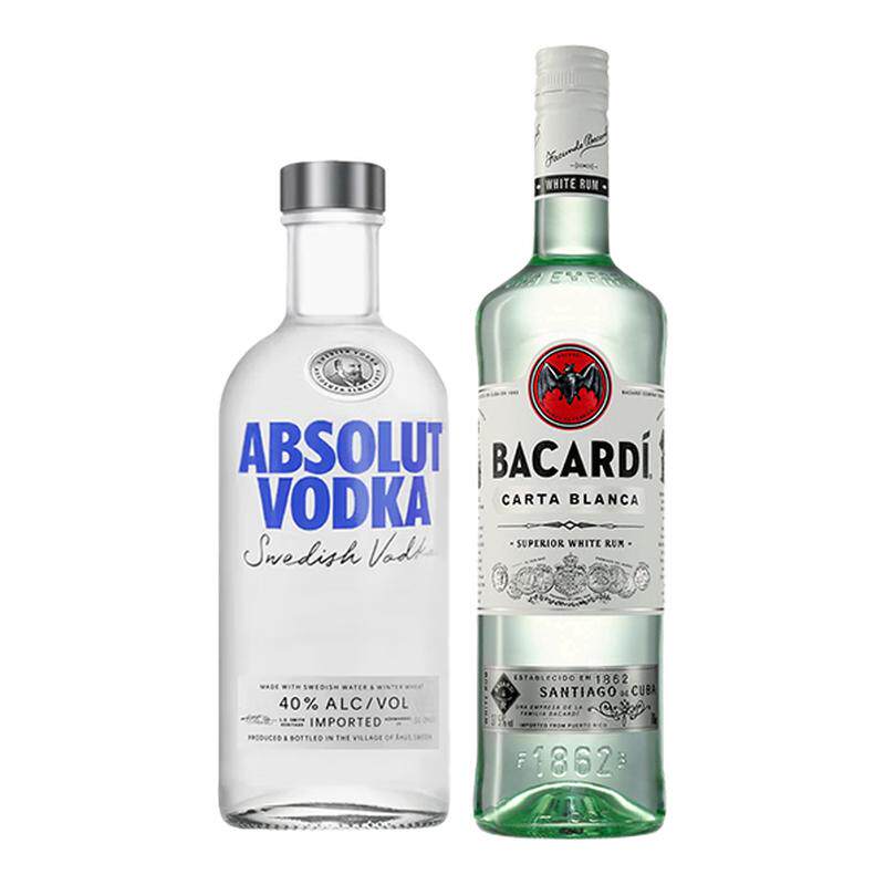 绝对伏特加酒百加得白朗姆酒基酒
