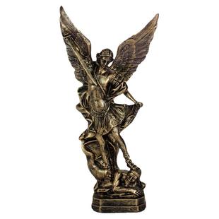 欧式大天使长米迦勒圣迈克尔雕塑摆件家居装饰树脂工艺品雕像摆设