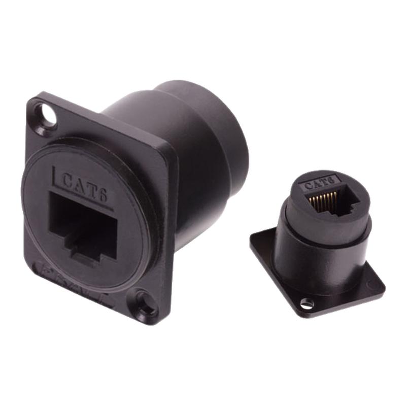 D型RJ45母座 以太网8P8连接器