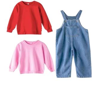 儿童糖果卫衣背带裤套装幼儿园班服小学生运动会团体服装秋款