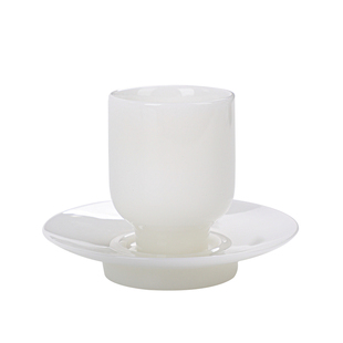 高档正品薄胎璞玉冰种陶瓷茶杯主人杯白瓷单杯品茗杯功夫茶具杯垫