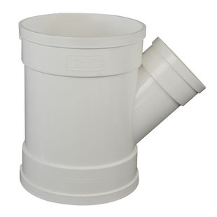 pvc斜三通 等径异径三通50/75/110/160/200mm接头国标排水管件