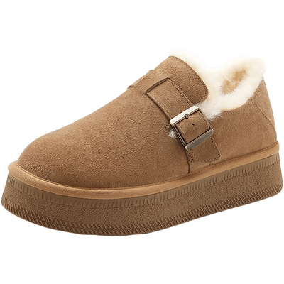 百丽板鞋保暖舒适懒人舒适