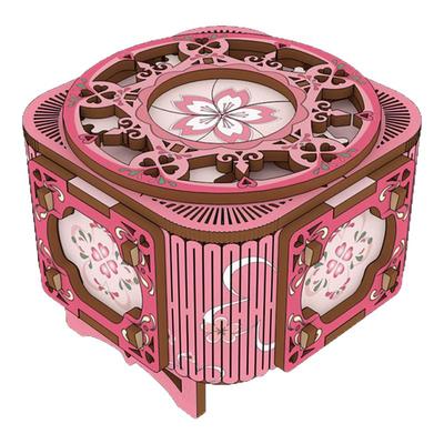 圣诞八音盒木质拼装模型音乐盒表白女友立体diy音乐盒生日礼盒