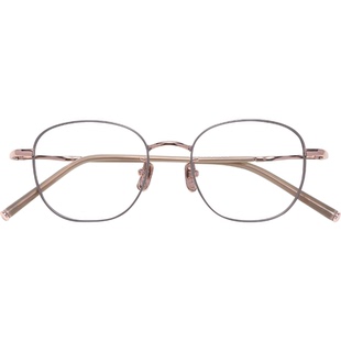 RIGHT SHOOP右店春夏日系纯钛方框高度数斯文精致奶灰近视眼镜架