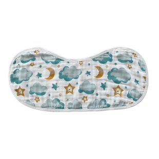 Muslin纱布护肩拍嗝巾婴儿吐奶口水巾柔软透气竹棉新生儿宝宝围嘴