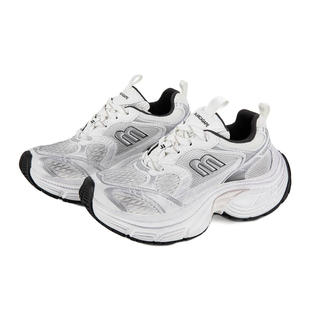 「鞋登」黑色老爹鞋女2025春季新款巴黎10xl厚底增高运动鞋轮胎鞋