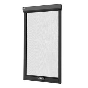 摩尔戴克自动回卷纱窗折叠隐形定制推拉卷筒式铝合金高透窗户爆款