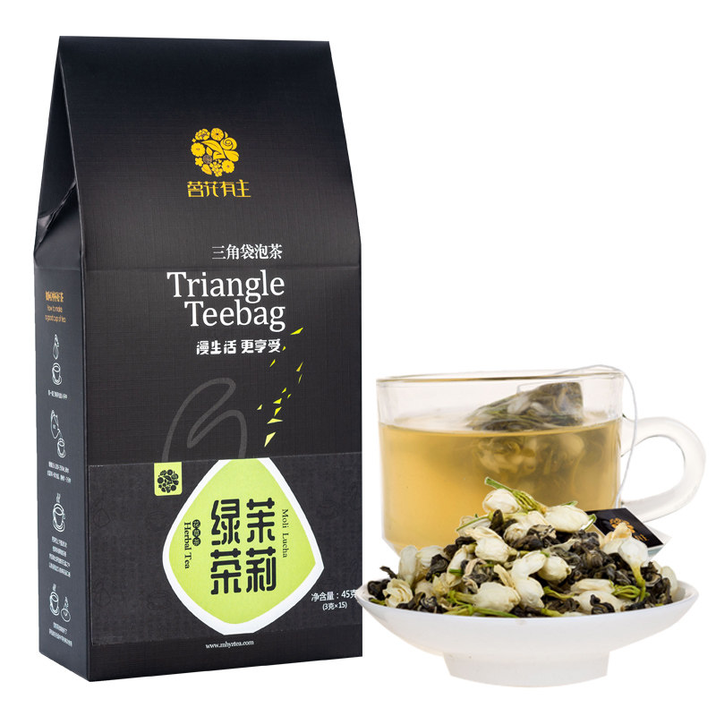 茗花有主茉莉绿茶袋泡茶茉莉花茶下午茶组合型花草茶冷泡茶茶包
