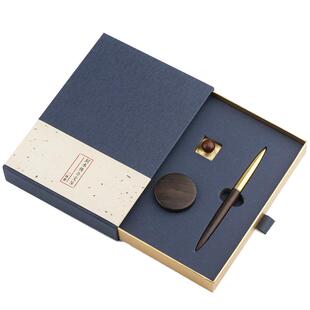 木制个性签字笔 红木质diy教师黄铜印章套装复古盖章 手帐手账火漆小木章篆刻个人姓名名字日期数字定制刻字V