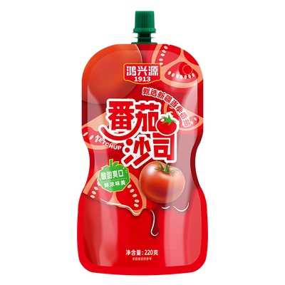 鸿兴源番茄沙司挤挤装220g