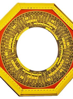 凸镜凹镜桃木罗盘门口挂件