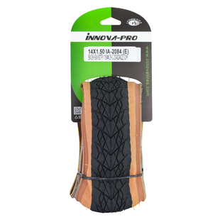 INNOVA伊诺华14寸自行车外胎 254 黄边折叠儿童车轮胎412折叠车胎