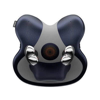 飞利浦肩颈按摩器头部按摩枕仿生揉捏多区域按摩斜方肌颈部放松