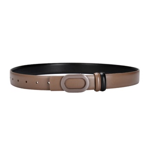 黄色牛皮装饰腰带2.8厘米女毛呢外套羽绒服棉服风衣配饰束腰皮带