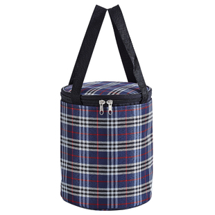 饭袋便当包保温桶袋子手提圆形饭盒袋便当盒饭桶保温袋带饭手提袋