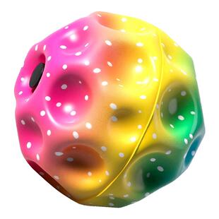 月球石手腕弹力球带绳子手抛球回力球提升反应能力弹弹球儿童玩具