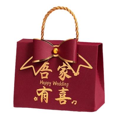 结婚订婚喜糖盒高档手提