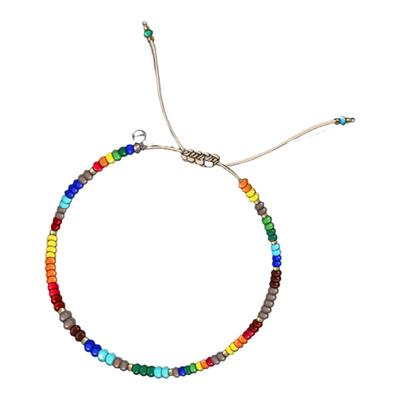 VIKIKO十三彩925银牌捷克玻璃珠原创小晴林舒晴同款女生友谊手链