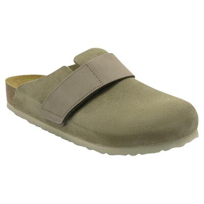BIRKENSTOCK勃肯绒面革包头拖鞋