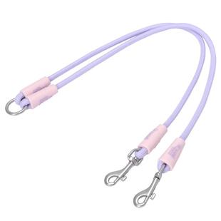 COOLPETS狗狗小中型犬牵引绳一牵二防缠绕一拖二双头组合狗牵引绳