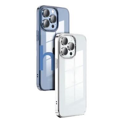 适用苹果13亚克力半包手机壳轻薄