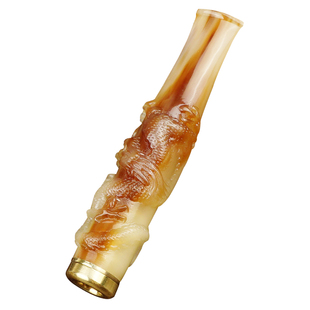 牛角烟嘴过滤器香烟过滤嘴正品男士可清洗循环型送礼净烟吸烟专用