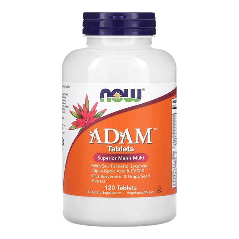 Now诺奥男士多维复合维生素矿物质ADAM成年男性锯棕榈番茄红素辅Q