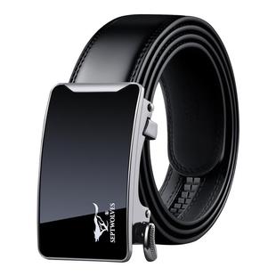 七匹狼内扣皮带男款2026新款真皮男士内穿式裤带牛皮自动扣裤腰带