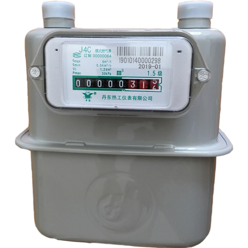 丹东天然气表J1.6C家用燃气表J2.5C J4C煤气表出租屋分表 免插卡