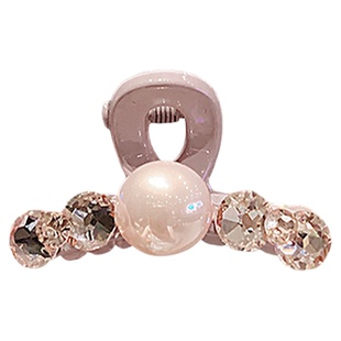 韩版新款珍珠小号半扎发抓夹后脑勺气质盘发夹女高级感气质刘海夹