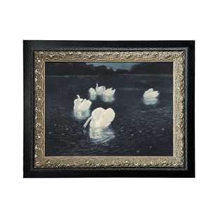 可可的画廊中古法式小众古典复古高级感软装餐厅咖啡厅背景墙挂画