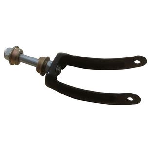 轮椅前叉立轴带沿碗型轴承残疾人手动老年车前轮小轮叉子转向配件