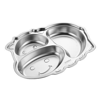 304不锈钢儿童宝宝餐盘饭盘